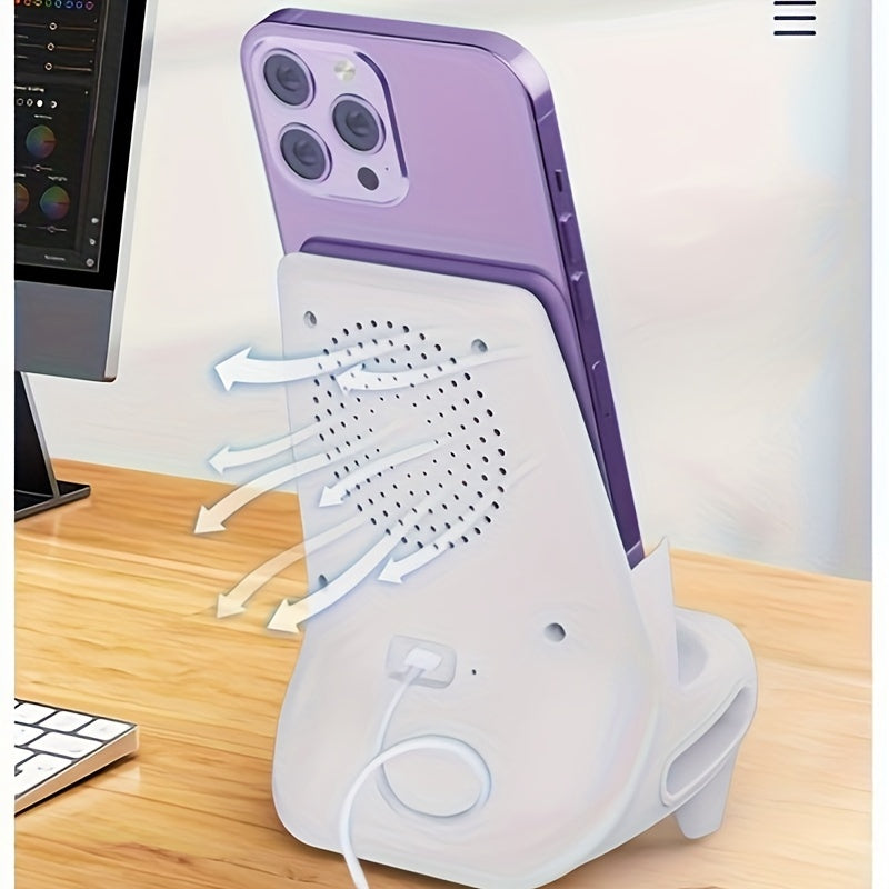 Wireless Charging Phone Holder Magnetic Fast Charging Cooling ABS Material Non-Waterproof