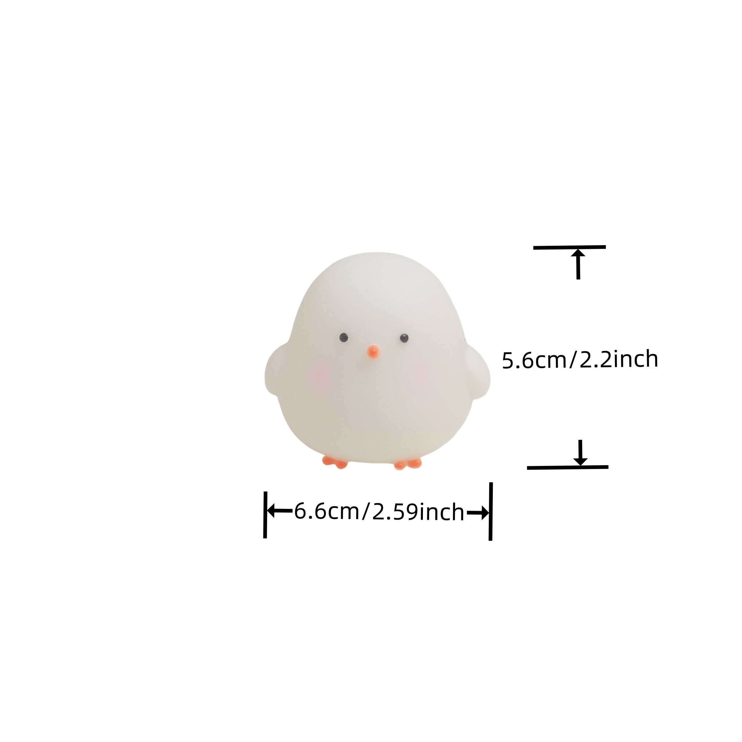 Asian Style Chicken Night Light Freestanding Decorative Lamp for Desktop Battery Powered with Toggle Control