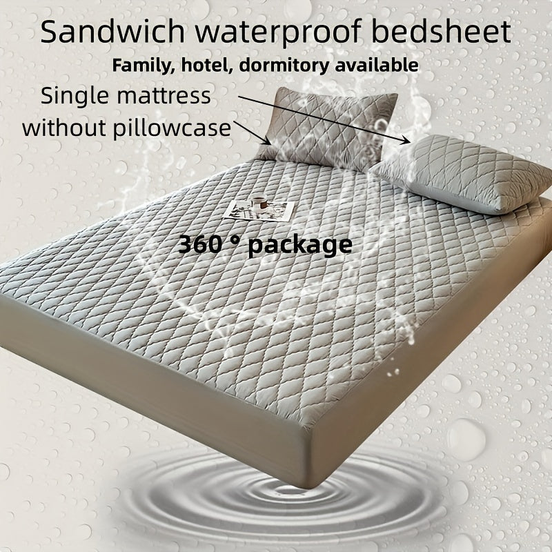 Waterproof Mattress Protector Fitted Sheet Stain Moisture Resistant Breathable Urine Proof for Bed