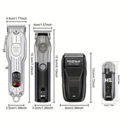 4 шт. профессиональный барберский набор USB-заряжаемый электробритва триммер борода геймер носовой триммер