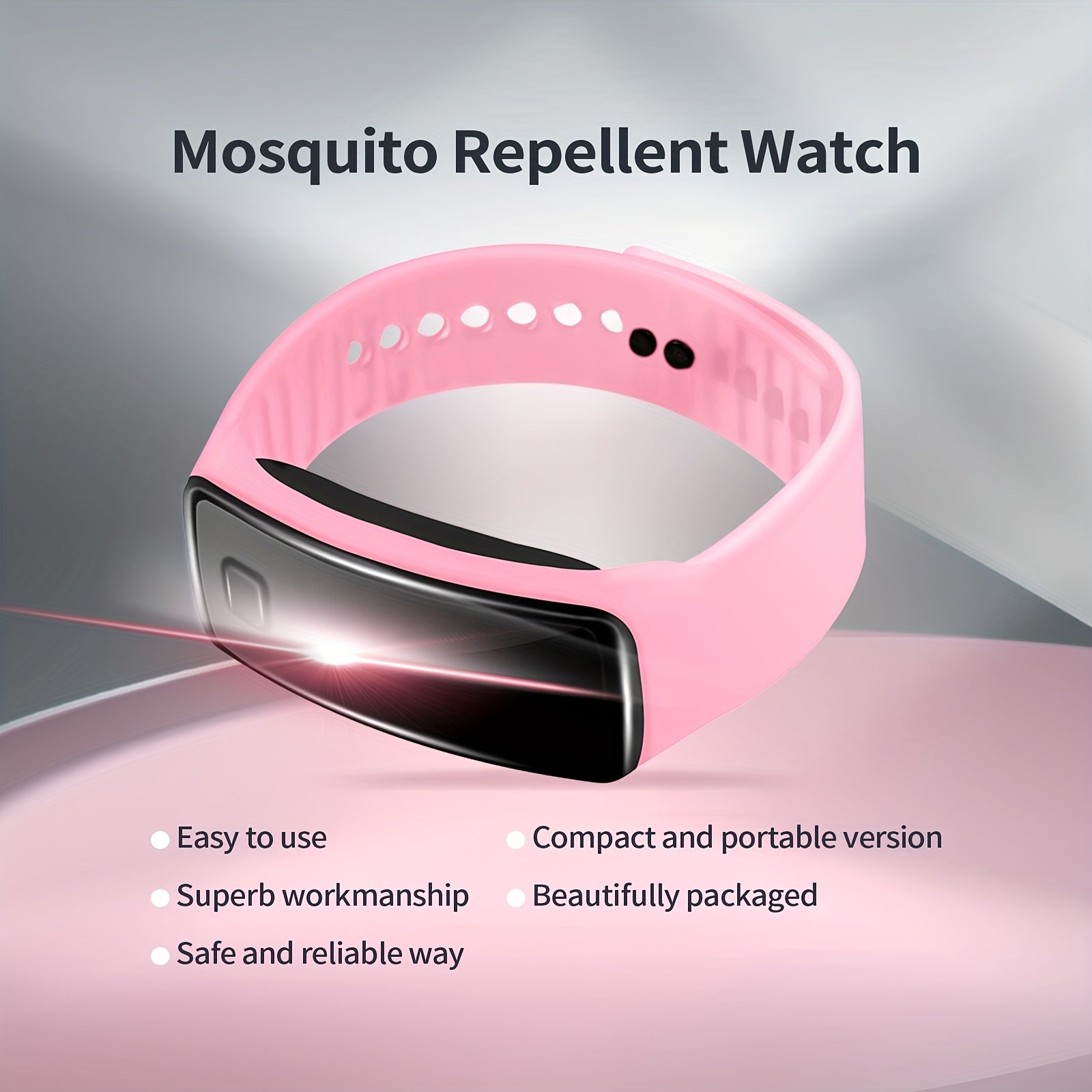 Unisex Silicone Insect Repeller Bracelet Outdoor Mosquito & Insect Watch
