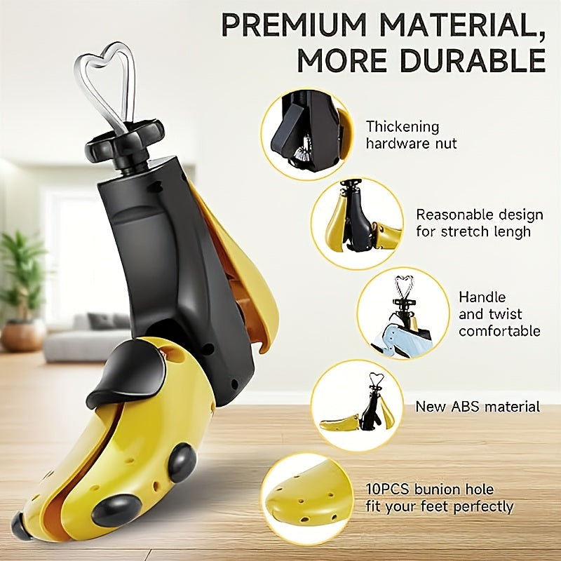 Men Women Shoe Stretchers and Puller Sets Plastic Yellow Black Accessories