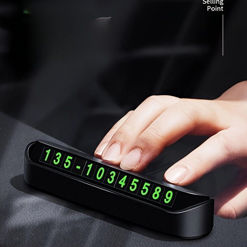 Plastic Temporary Parking Card with Phone Number and Car Plate for Automated Parking