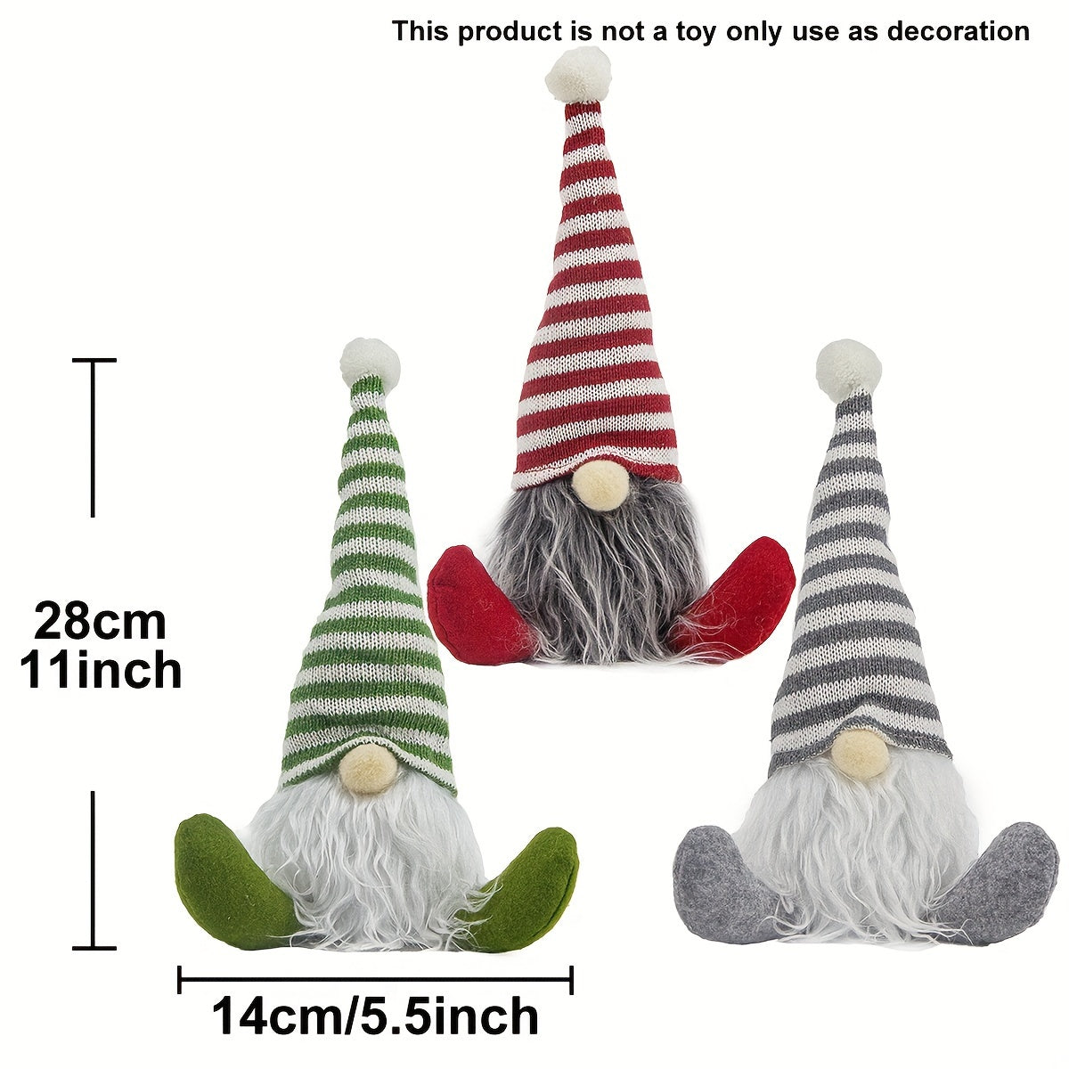 Adorno de colgante de árbol de Navidad del anciano sin rostro