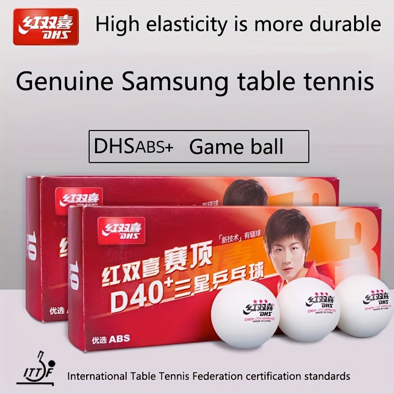 Resin White Yellow Table Tennis Balls for Competition and Training Indoor Ping Pong Balls