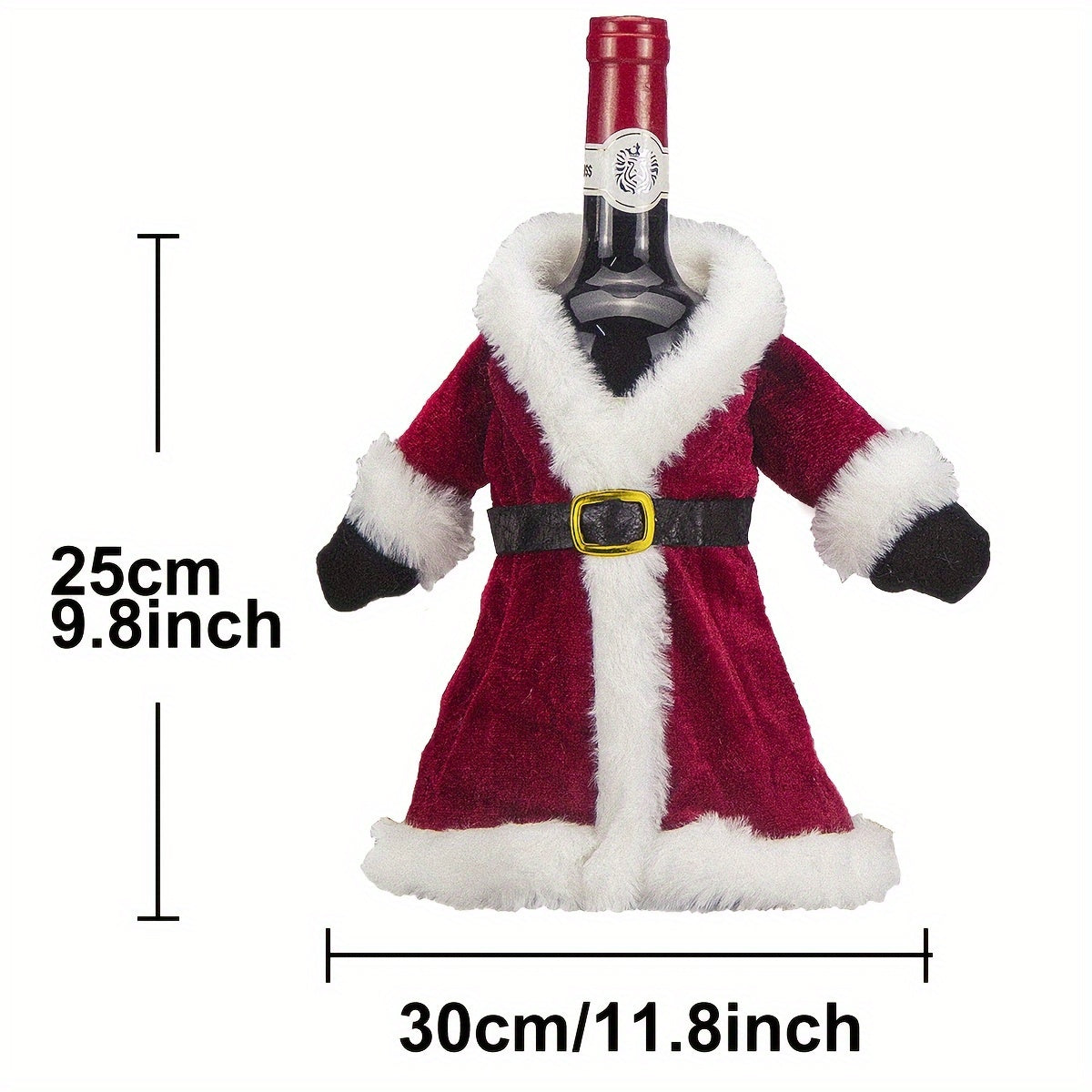 Red Wine Bottle Cover Christmas Wine Bag Travel Case Leak-Proof Cap