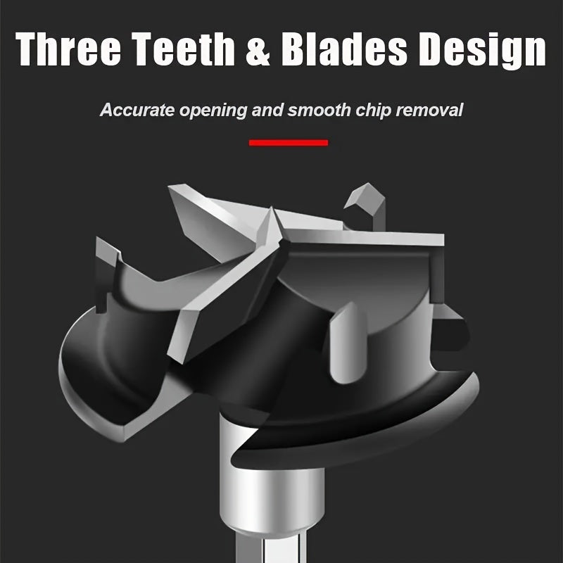 Hinged Hole Punch Tool 35mm Brushed Metal, Woodworking, Door and Cabinet Hardware