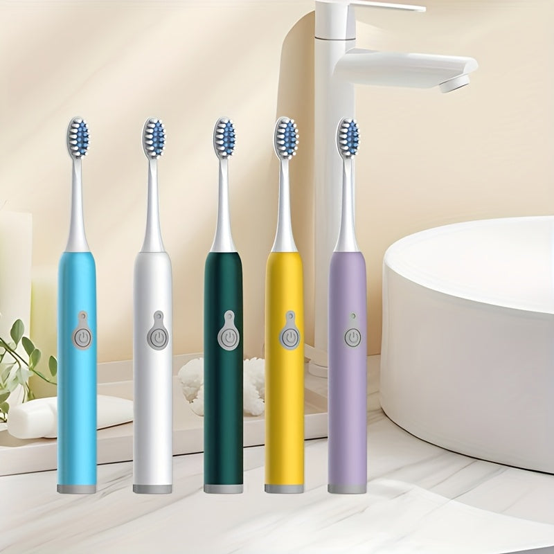 Electric Toothbrush for Adults 8 Pack Soft Bristles Rechargeable Colors Included