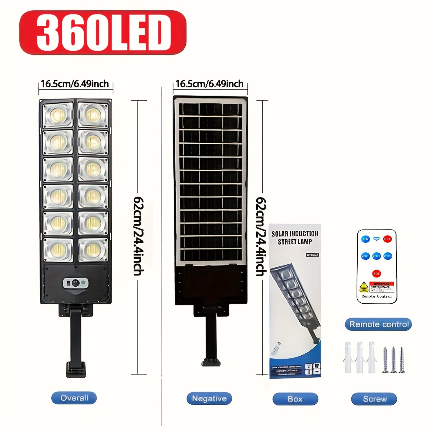 Наружный солнечный светодиодный светильник 720 LED, 3 режима, пульт дистанционного управления, сад, задний двор