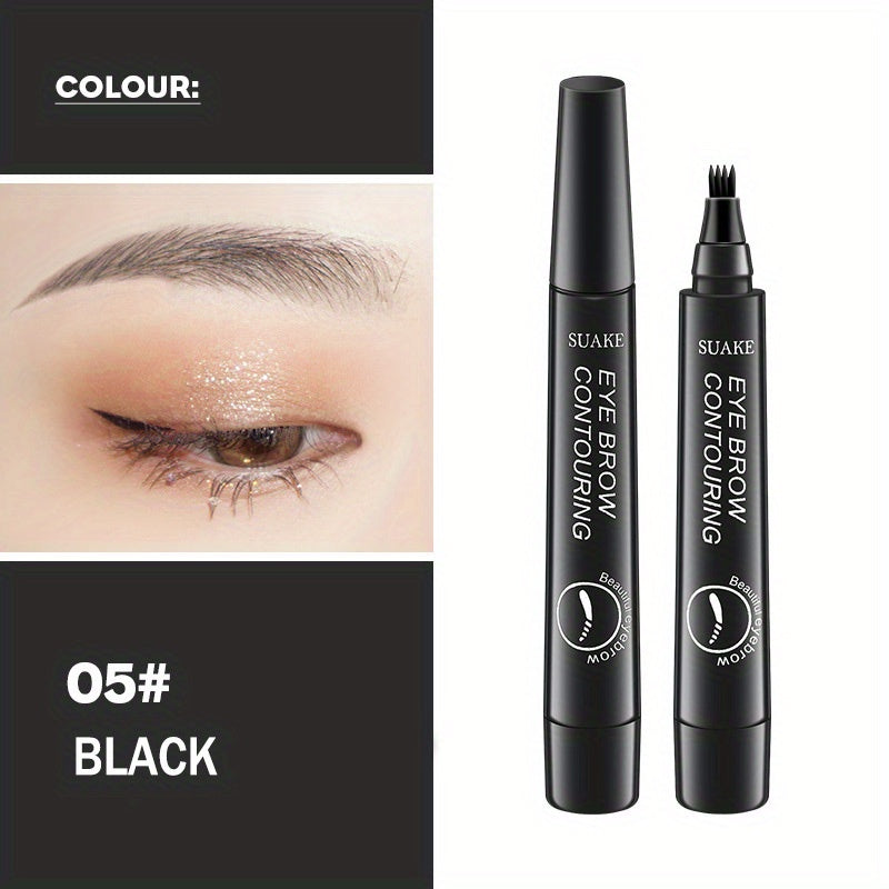 Waterproof Microblading Eyebrow Pencil with Micro-Fork Tip for Natural Makeup