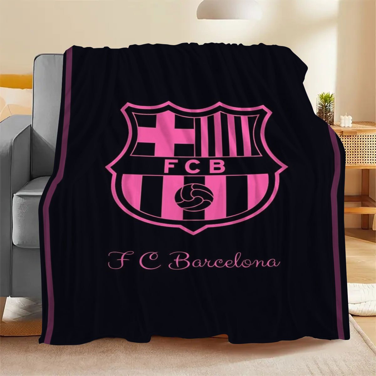 Cozy Fleece Blanket for Fans All-Season Indoor Use