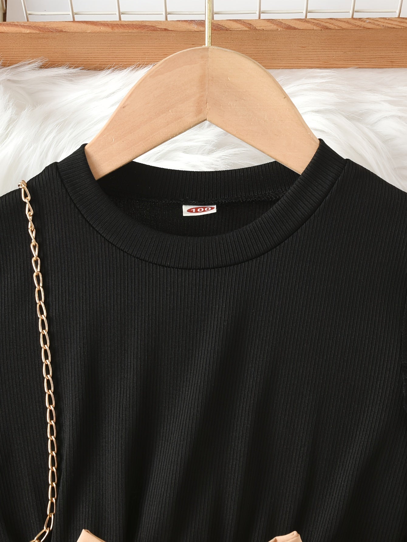 Girls' Floral Mesh Dress Long Sleeve Fall Casual with Belt