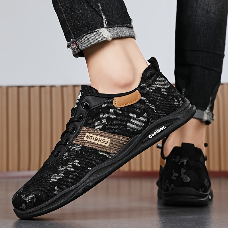 Zapatillas de skate de camuflaje ligeras para hombre para primavera y verano