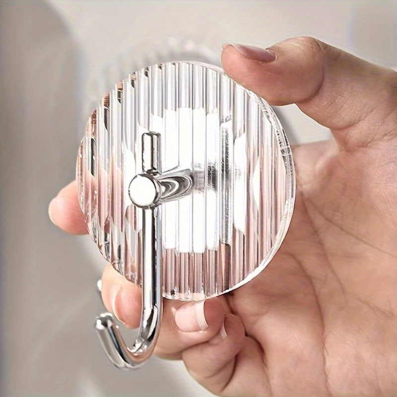 Acrylic Towel Hook Non-Punch Adhesive for Bathroom Kitchen Bedroom Silver or Gold