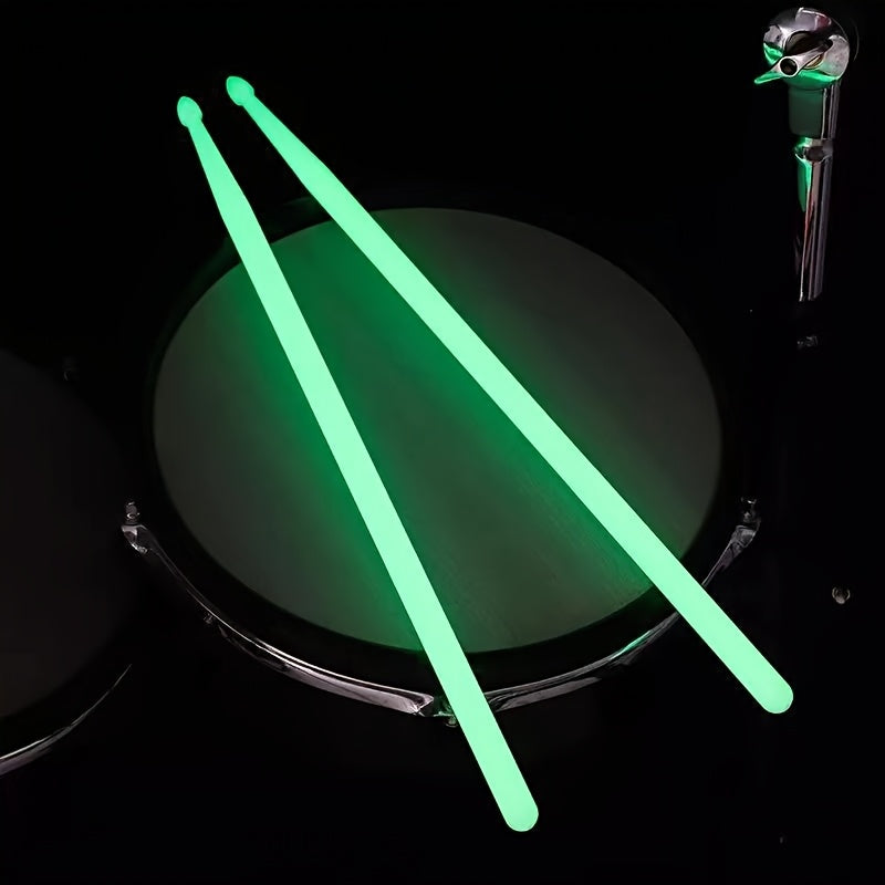 Fluorescent Nylon Drumsticks Set 5A Glow in Dark Jazz Performance and Beginner
