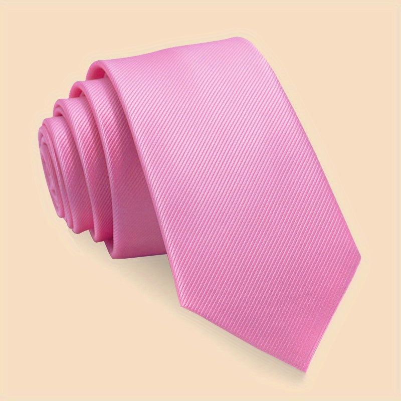 Erkaklar uchun oddiy rangli galstuk, ish kiyimlari va maktab formasi uchun