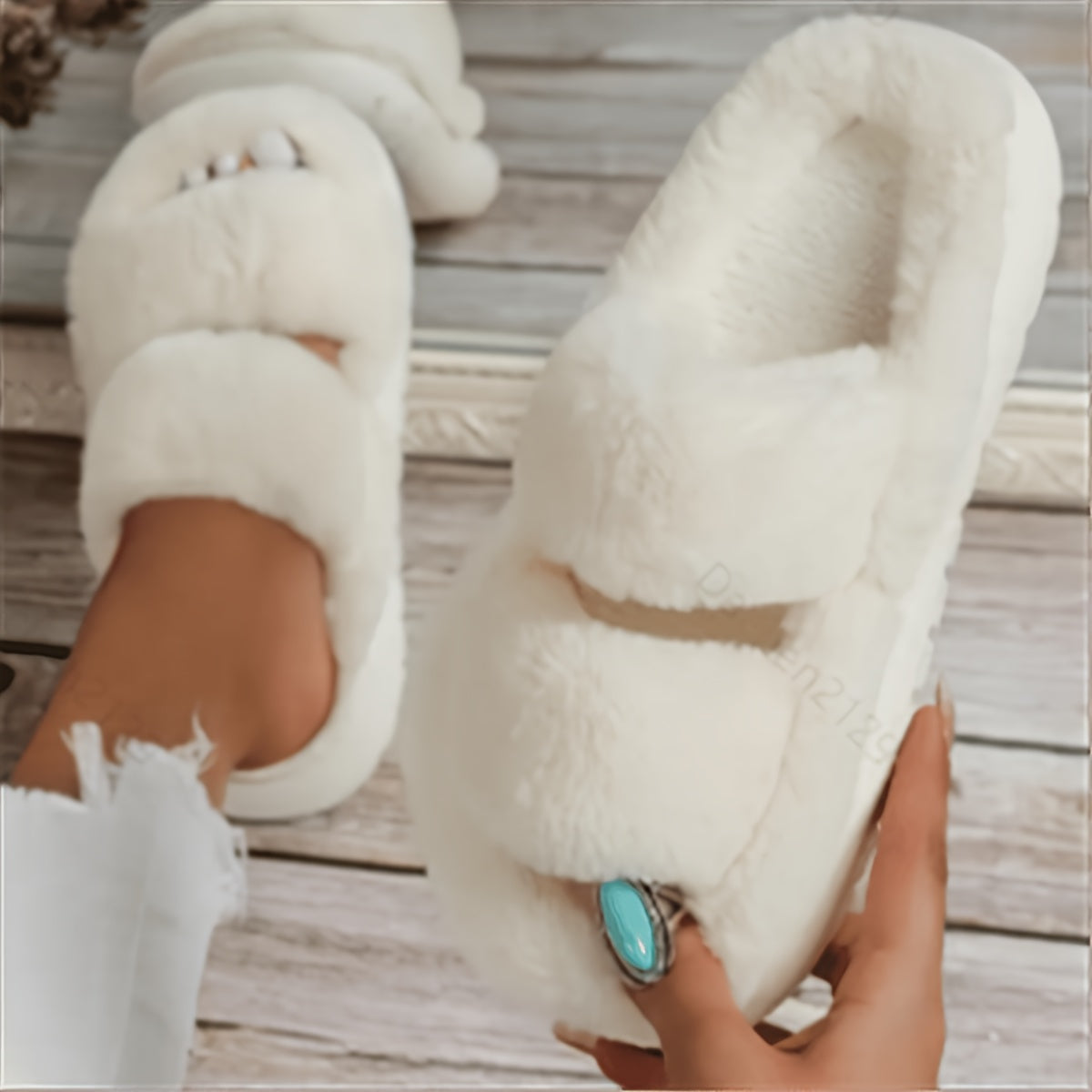 Women's Solid Color Slippers Open Toe Indoor Comfortable Shoes