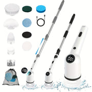 8 ta cho'tka boshli aylanuvchi elektr tozalash vositasi, sozlanadigan tezliklar, qayta zaryadlanuvchi