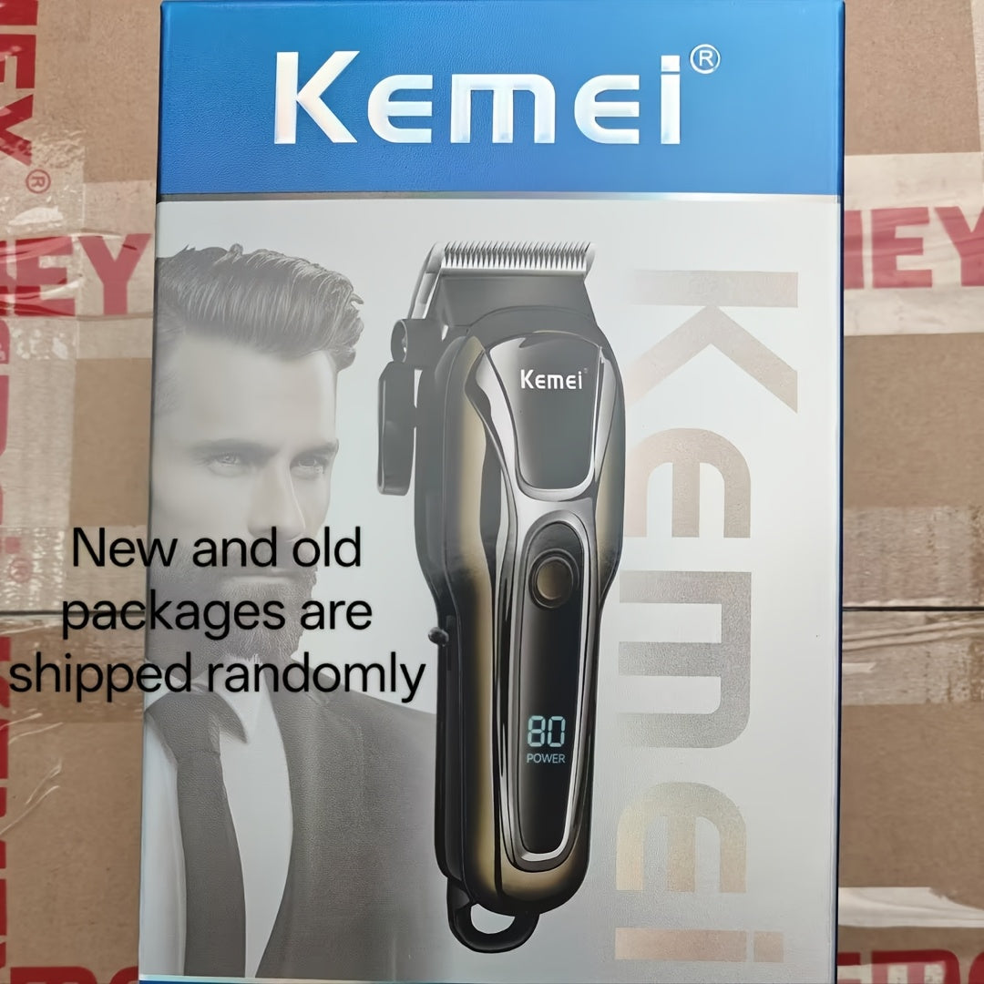 Afeitadora eléctrica inalámbrica para hombres con pantalla LCD, recargable por USB, 2000mAh