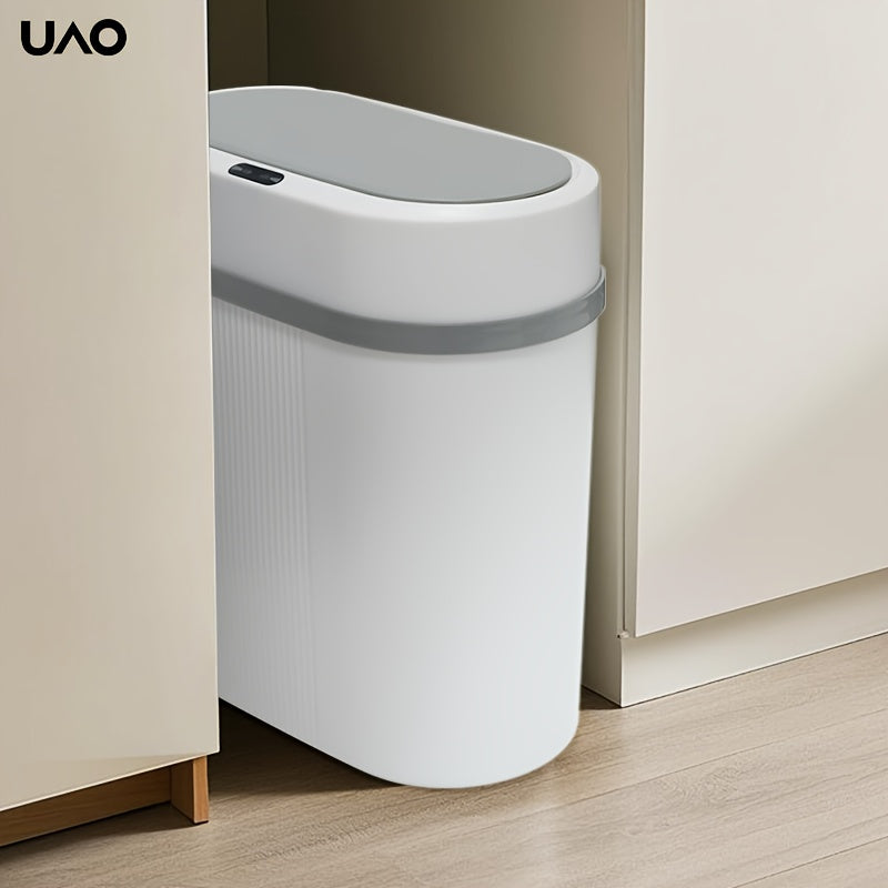 Slim Household Garbage Can with Lid and Automatic Opening