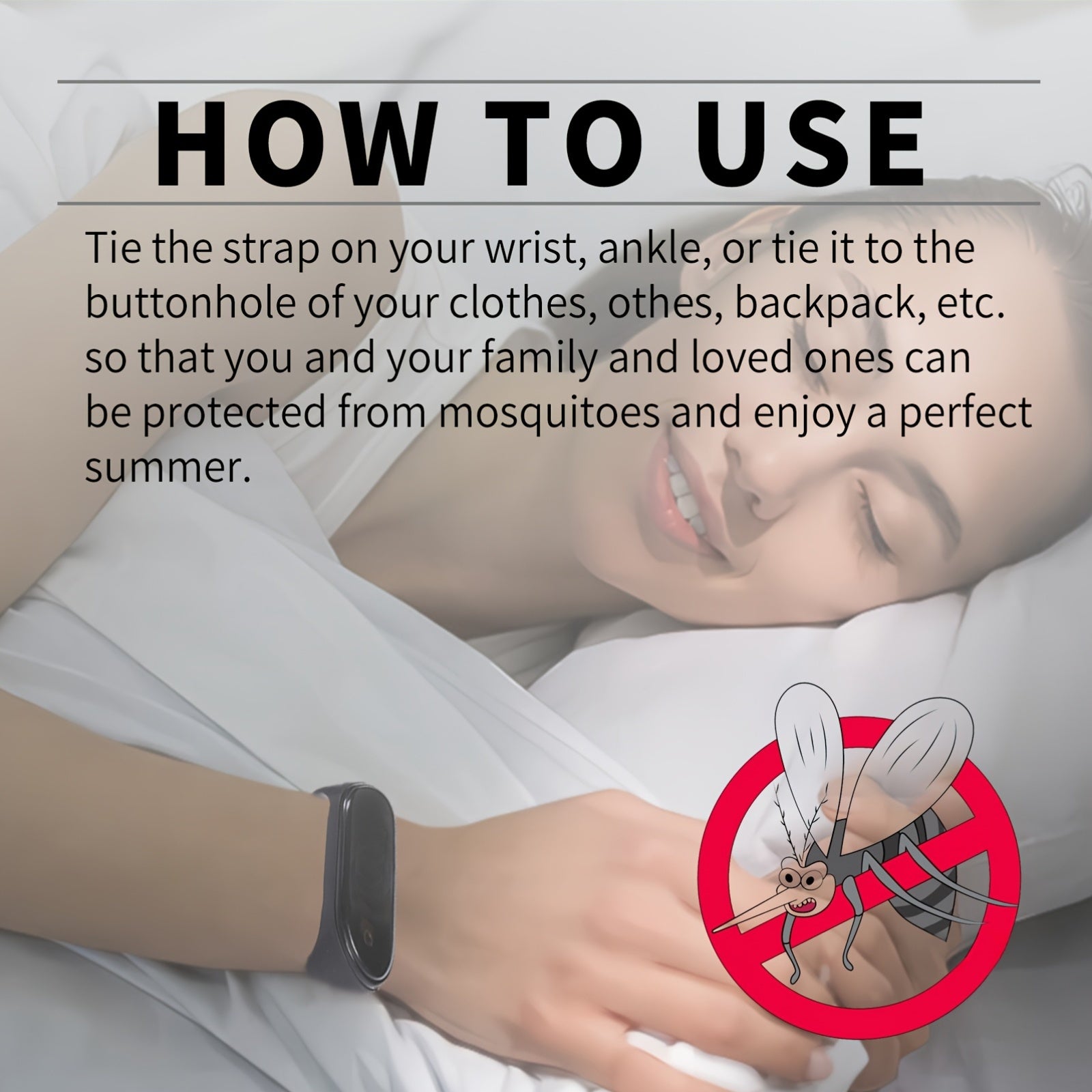 Unisex Silicone Mosquito Repellent Bracelets for Outdoor Camping