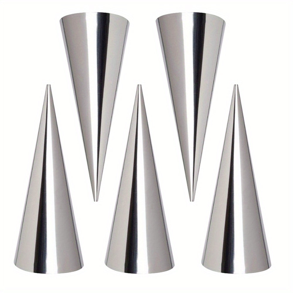 Stainless Steel Cone-Shaped Mold for Cream Horns Bread Rolling Ice Cream Cones