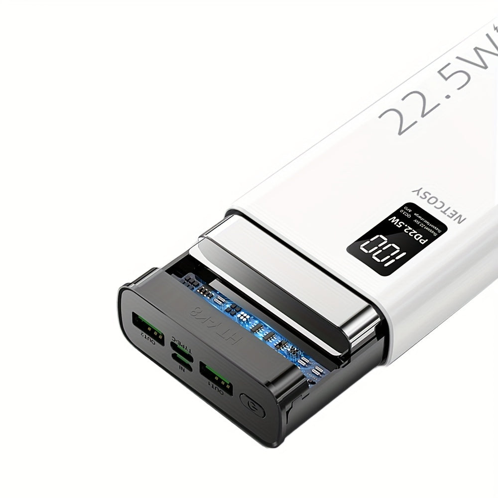 20000mAh Portable Power Bank with Fast Charging for iPhone Huawei Xiaomi White