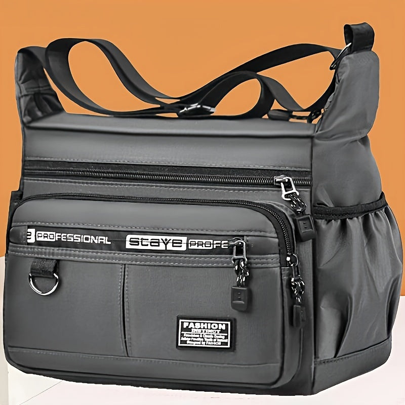 Men's Cycling Backpack Chest Bag Lightweight Casual Large Capacity Black Nylon