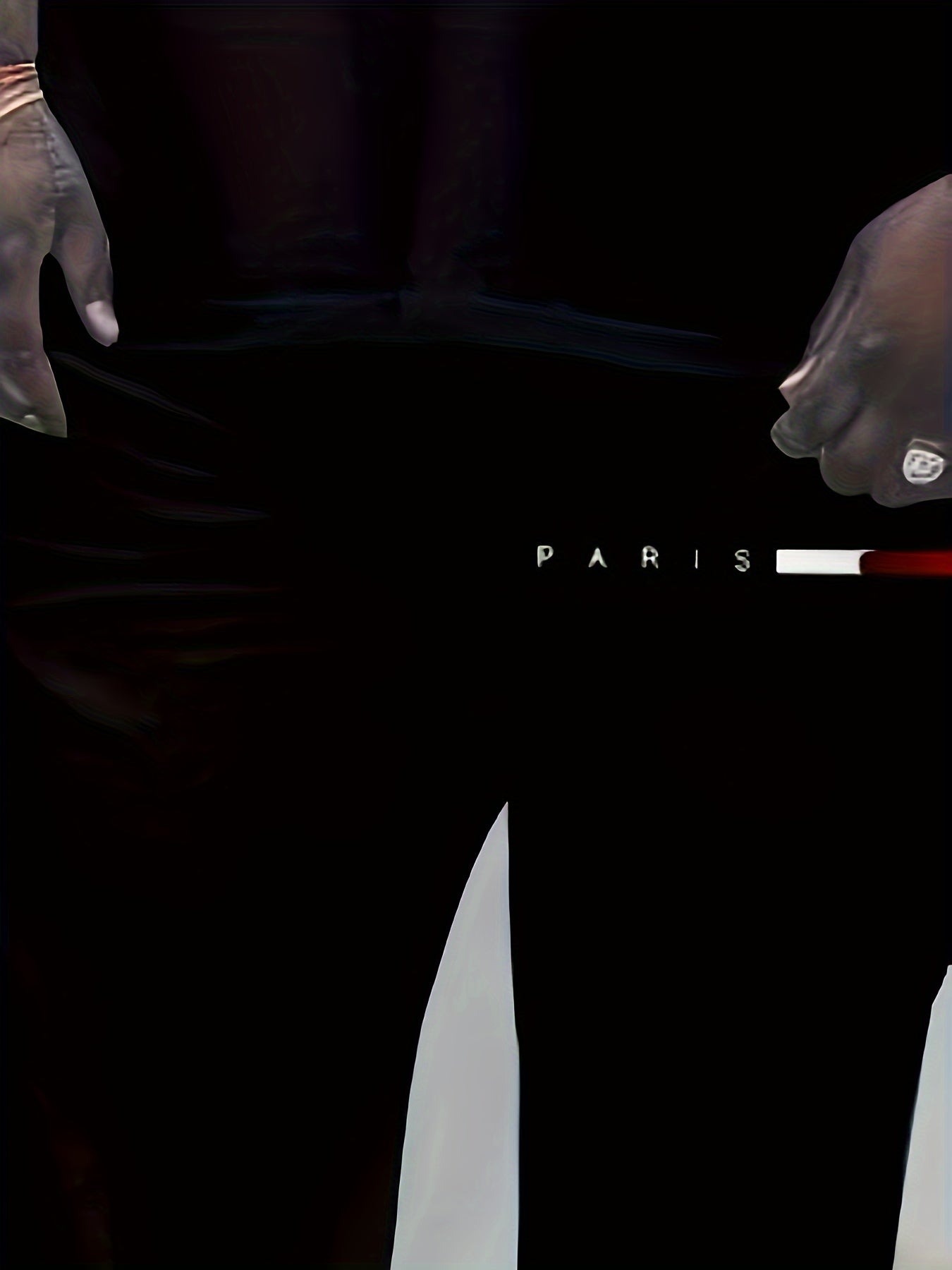 Plus Size Men's Athletic Set Includes Paris Graphic T-Shirt and Joggers Casual Sportswear