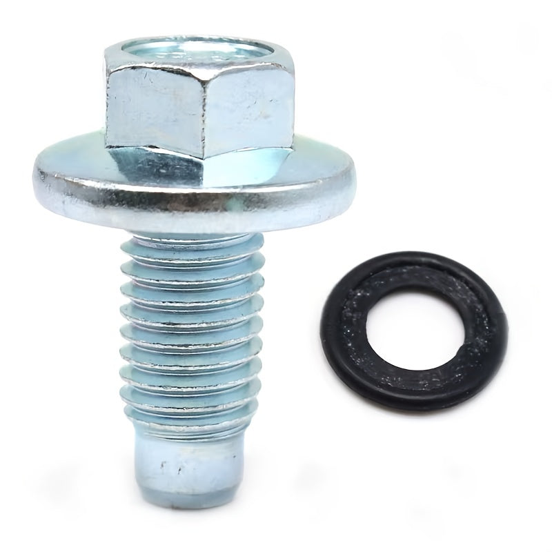 Oil Pan Drain Plug Bolts with O-Rings for Trucks Engine Replacement