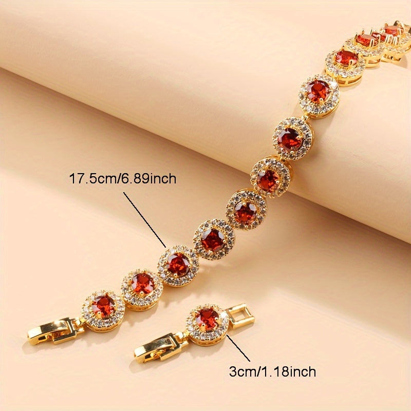 Bridal Jewelry Set 5-Piece Cubic Zirconia Necklace Earrings Ring Bracelet Leaf Design for Weddings and Parties