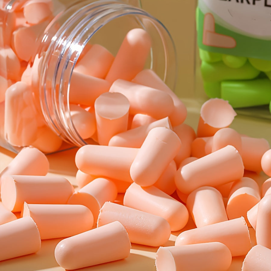 Многоразовые беруши с шумоподавлением для сна - Идеально для студентов и домашнего использования, 60/120 шт., Звукоизолирующие