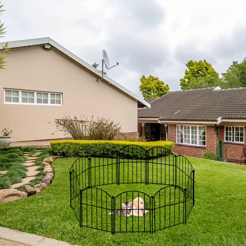 10 ta dekorativ temir bog' bog'ini rustga chidamli metallsiz bog' chetiga hayvonlar uchun chegaralar