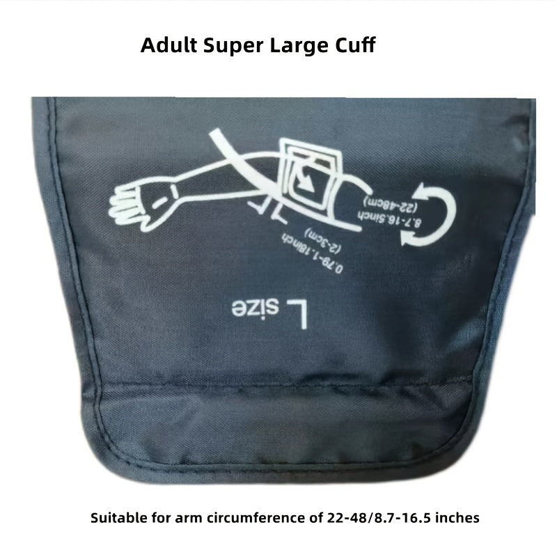 Universal Arm Blood Pressure Cuff for Manual Inflation Suitable for Adults and Children