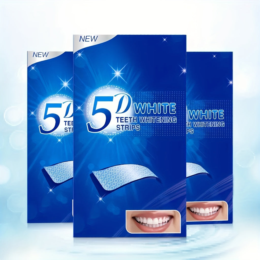 Teeth Whitening Strips 7/14 Pack 5D Oral Care Travel Safe Whitening