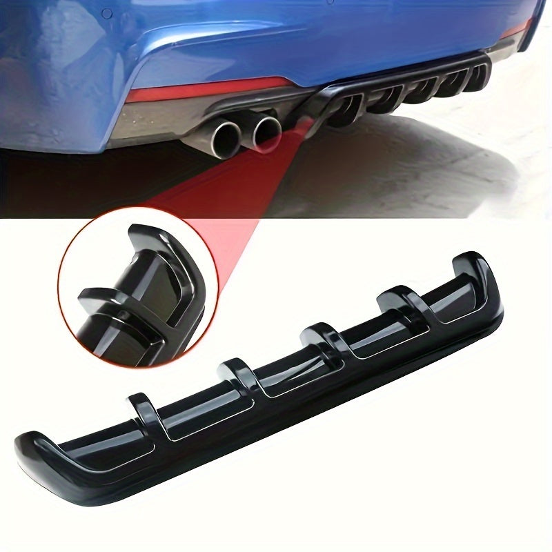 Rear Bumper Diffuser for Cars Durable ABS Plastic External Airflow Accessory