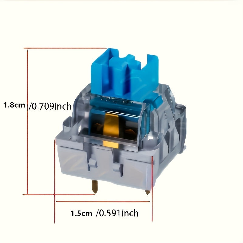 35 Straight Touch Mechanical Keyboard Switches 3 Pin 5 Pin Straight Axis