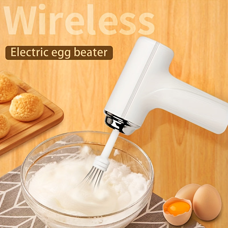 Handheld Electric Cake Mixer USB Rechargeable Battery Lightweight Baking Tool