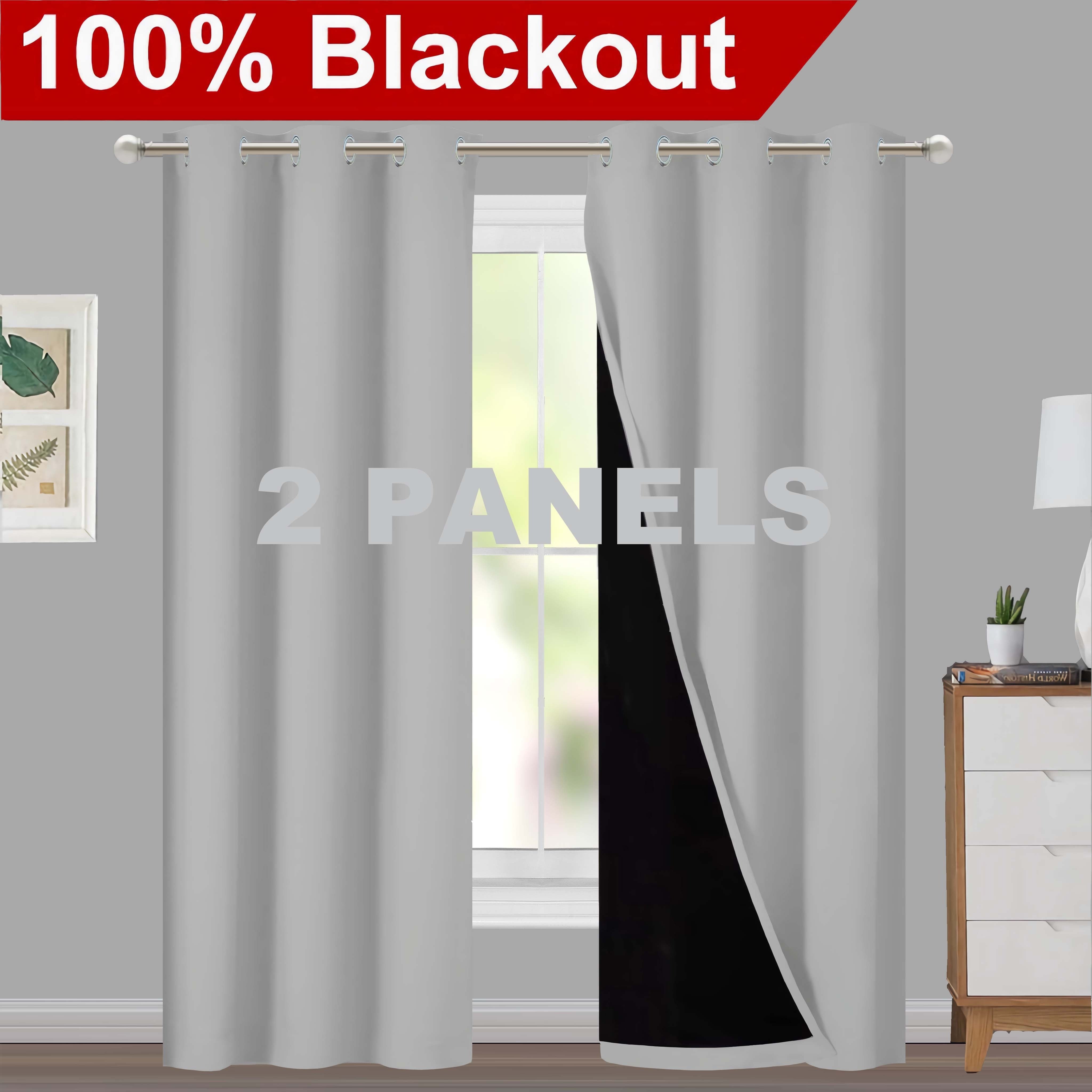 Blackout Curtains for Living Rooms and Bedrooms, Light-Blocking, Thermal Insulated