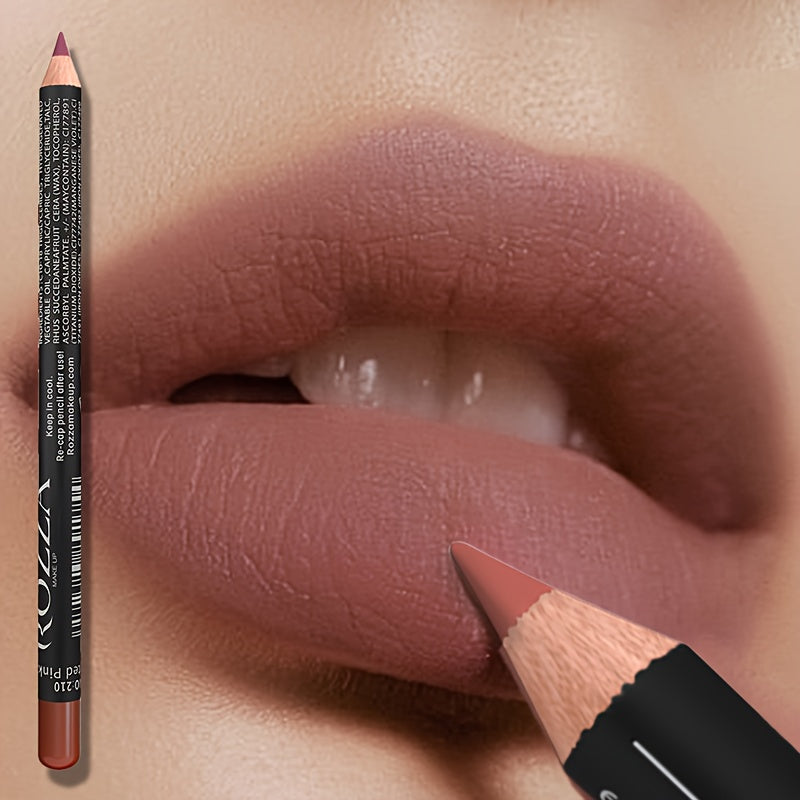 Женский матовый водостойкий карандаш для губ из бархата, стойкий, красно-коричневый