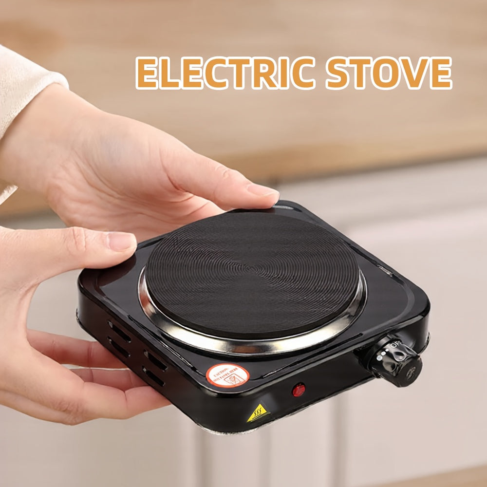 Radiatsiya qilmaydigan, issiqlikka chidamli tekis tagli idishlarni isitadigan portativ elektr pechasi.