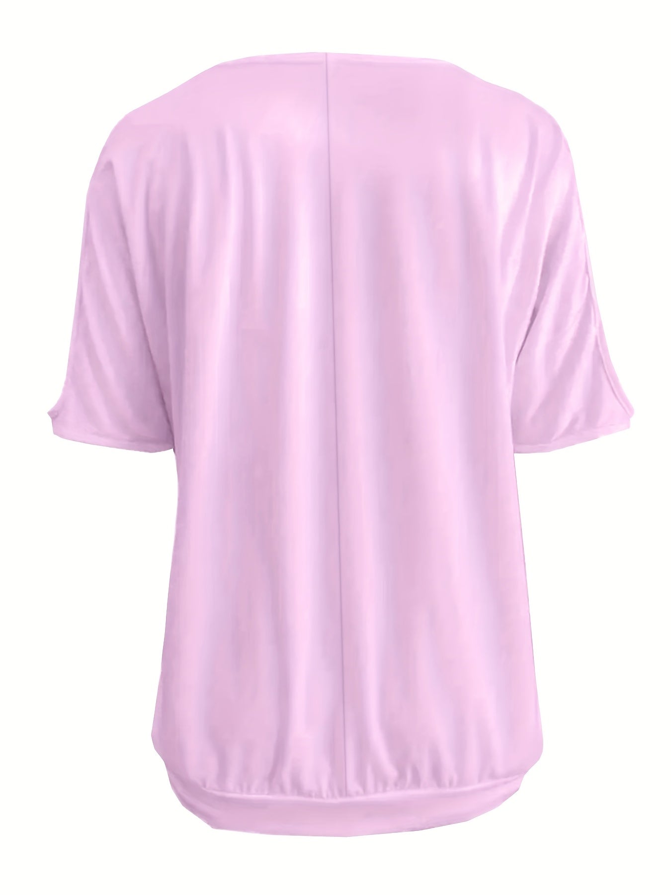 Plus Size Women's Black Long Sleeve T-Shirt with Openwork Cut-Outs