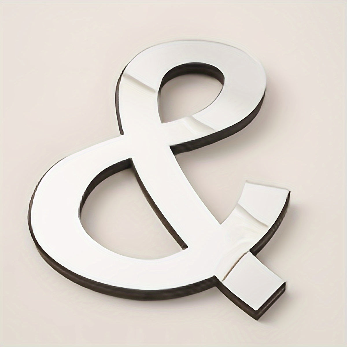 3D Acrylic Mirror Wall Decals Alphabet Stickers Gold Silver Self-Adhesive Modern Home Decor