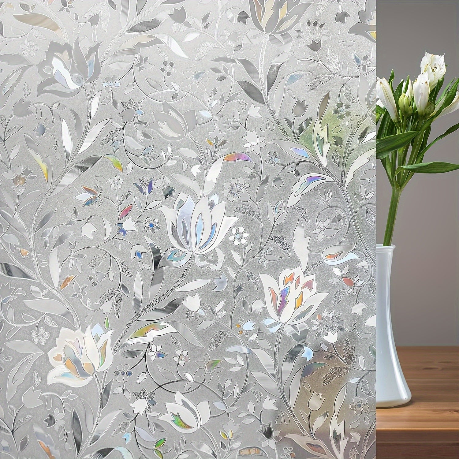 Frosted Glass Window Film Static Clings Privacy Home Decor 1 Piece