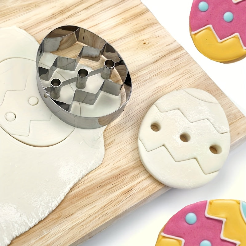 Easter Cookie Cutter Stainless Steel Egg Mold for Baking and Clay Sculpting