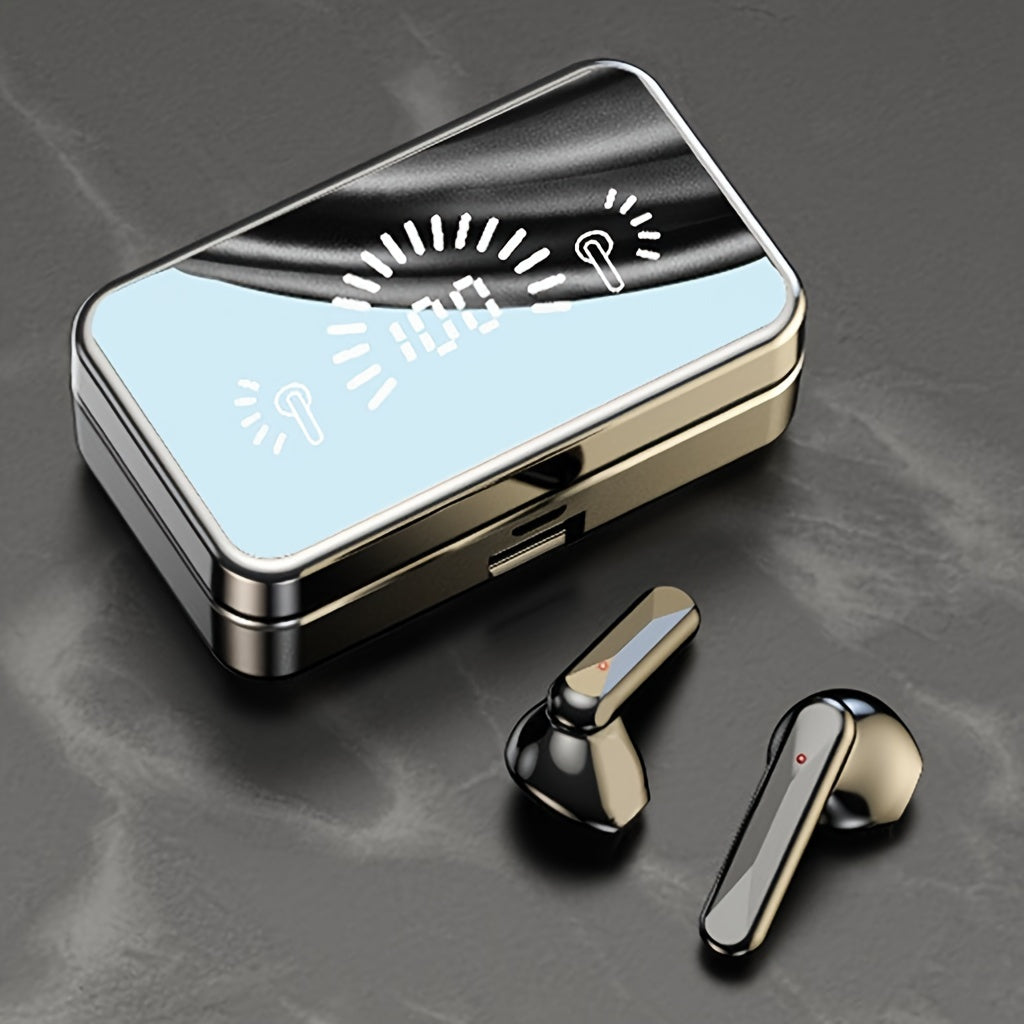 Wireless Headphones with LED Display Noise Reduction Touch Control HIFI Sound