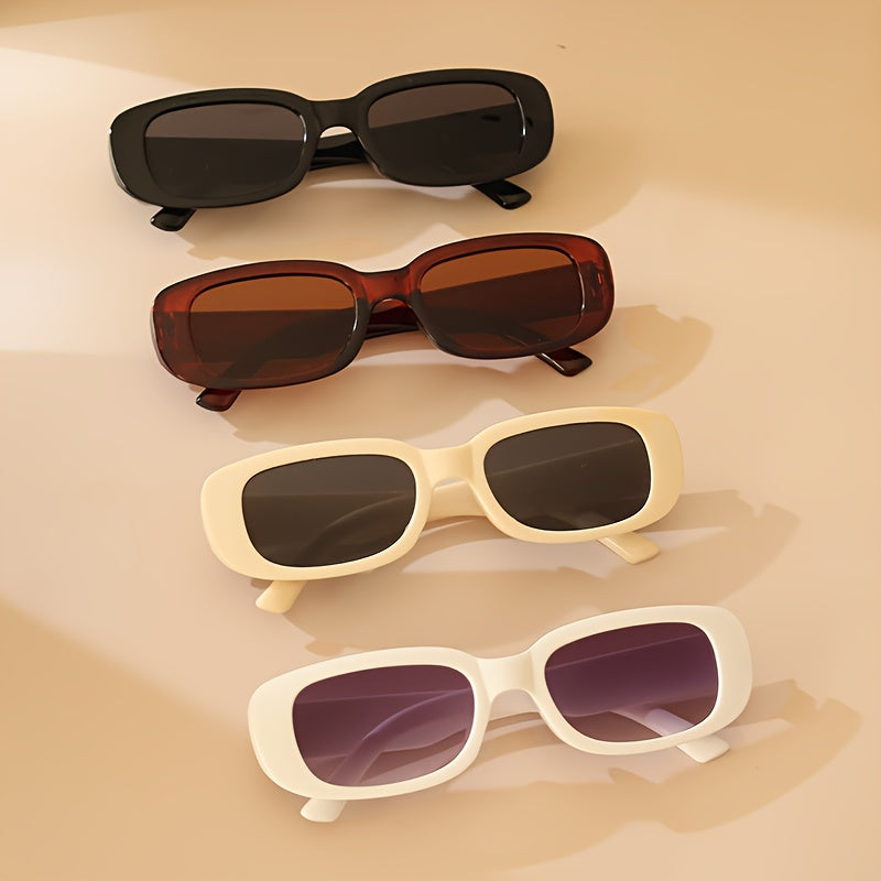 Set of 4 Oval Frame Eyeglasses for Men and Women Stylish Reading Glasses