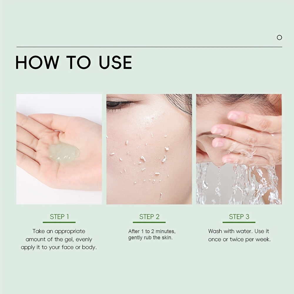 Exfoliante facial para todo tipo de piel, limón y aloe vera, limpieza profunda, hidratante, 2.03 oz