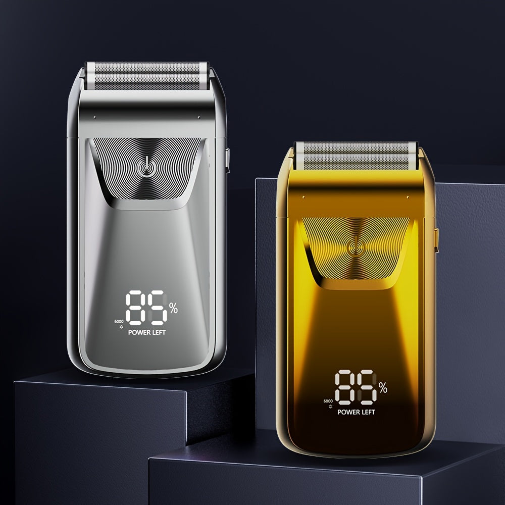 Режущий бритвенный станок с двойной сеткой для бритья лысой головы, височной волосистой части и для использования на улице. Алюминиевая фольга для стрижки лысой головы у мужчин.