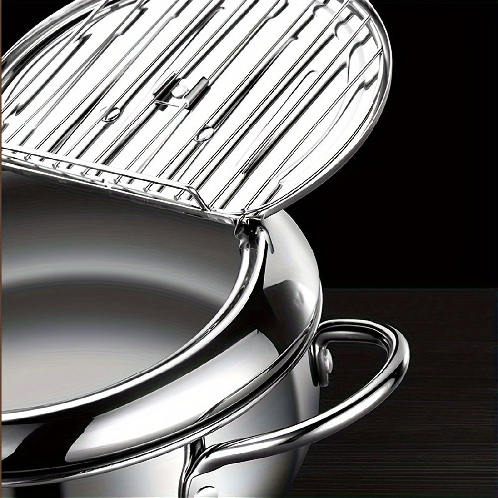 Tijorat Tempura Fryer 3.5L zanglamaydigan po'latdan yasalgan chuqur qovurish uchun restoran foydalanishi uchun